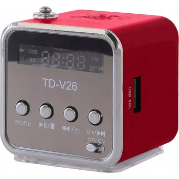 Bluetooth reproduktor BEZDRÁTOVÝ PŘENOSNÝ REPRODUKTOR MINI FM RÁDIO LED