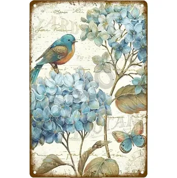 Plechová cedule Plechová retro cedule | zahradní dekorace - 9 , 40 x 30 cm