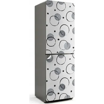 Fototapeta Samolepicí Nálepka Bubble Free na Lednici Abstraktní kruhy a tečky