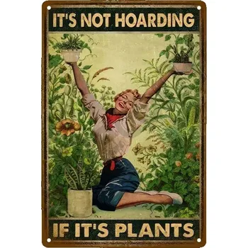 Plechová cedule Plechová retro cedule | zahradní dekorace - 25 , 40 x 30 cm