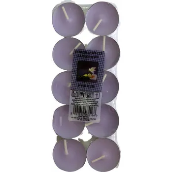 Svíčka Parafínová čajová svíčka frézie Raf-Pol 10 ks