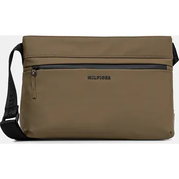 Kabelka Taštička Tommy Hilfiger zelená barva, AM0AM13545 19X, vel. ONE SIZE