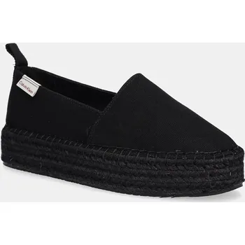 Dámské tenisky Espadrilky Calvin Klein Jeans PLATFORM ESPADRILLE ML CS YW0YW01871 černá 99X, EUR 37