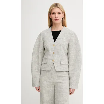 Dámské sako Sako Nanushka KIYO NW25SSOW30199 šedá 09X, vel. M
