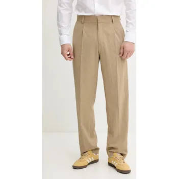 Dámské kalhoty Kalhoty HUGO 50538139 béžová 80X, vel. 54