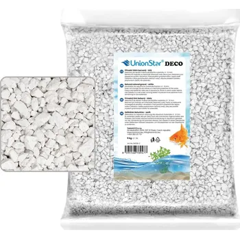 Akvarijní štěrk bílý 5 kg DECO