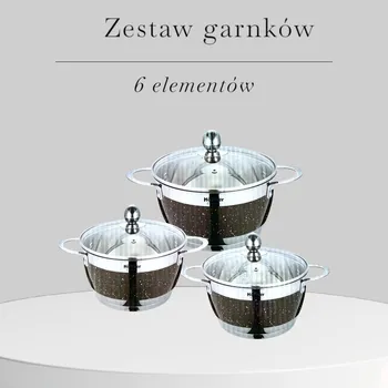 Hrnec Sada hrnců nerezová ocel Hoffner , 6dílná