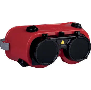 ochranné brýle DELTA TOBA 3 T5 / Svářečské Flip-Up uzavřené brýle - červená Nastavitelná