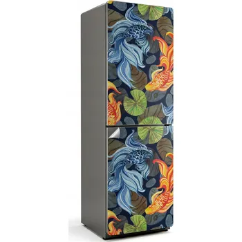 Fototapeta Samolepicí Samolepka Na Ledničku na ledničku do kuchyně se vzorem a vodními motivy