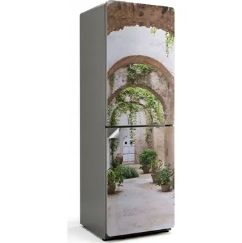 Fototapeta Samolepicí Nálepka Bubble Free na Lednici Zelená alej s rostlinami