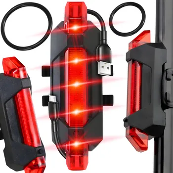 Cyklosvítilna LED SVĚTLO NA KOLO ZADNÍ SILNÉ ZADNÍ PRO ZADNÍ KOLO AKUMULÁTOR USB