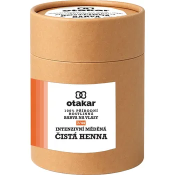 Barva na vlasy Otakar Organic - přírodní rostlinná barva na vlasy intenzivní měděná / čistá henna :-: 100 g - s obalem