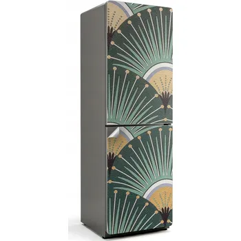 Fototapeta Samolepicí nálepka na ledničku Snadné čištění Vzor vějířů a linií