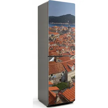 Fototapeta Samolepka na ledničku do bytu Samolepicí Střechy přímořského městečka