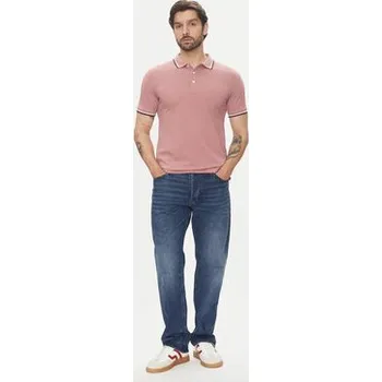 Pánská košile Lindbergh Polokošile 30-404010 Růžová Relaxed Fit L