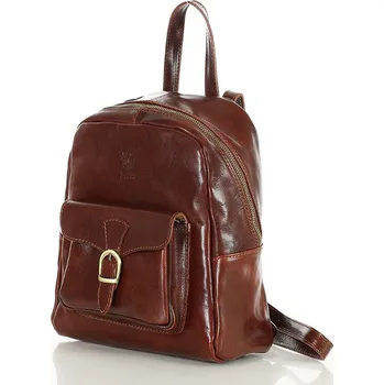 Městský batoh Kožený batoh Marco Mazzini MM67c hnědý