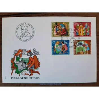 Poštovní známka Švýcarsko FDC 1304/7 "PRO JUVENTUTE" r. 1985