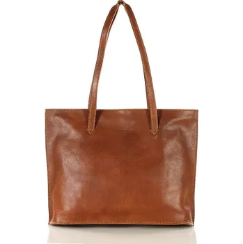 Kabelka Marco Mazzini Kožená kabelka přes rameno Mazzini M420 koňaková