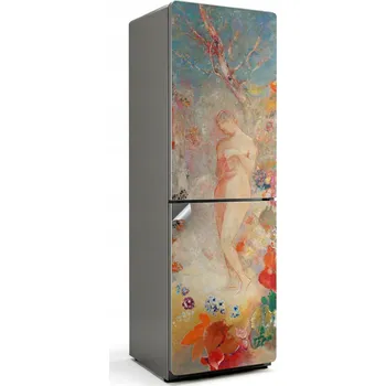 Fototapeta Samolepicí Samolepka Na Ledničku Fólie do Kuchyně - Postava mezi květinami