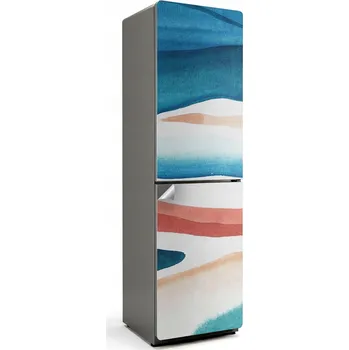 Fototapeta Dekorativní Samolepicí nálepka na ledničku s akvarelovými abstraktními skvrnami