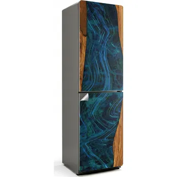 Fototapeta Samolepka na ledničku Samolepicí Ochranná Omyvatelná Vzor dřeva s pryskyřicí