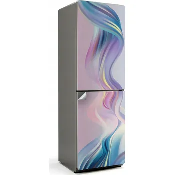 Fototapeta Dekorační nálepka na ledničku se vzorem Vlny v pastelových odstínech