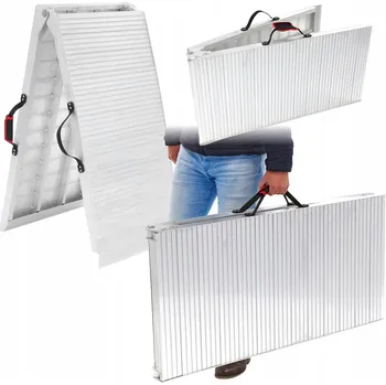 Nakládací rampa pro vozidlo Skládací hliníková nájezdová rampa AceBikes, nosnost 500 kg, 224 x 57 cm