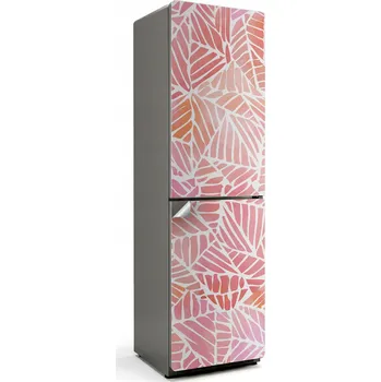Fototapeta Samolepicí Samolepicí Dekor na přední stranu dveří ledničky Vzor listů v pastelových barvách