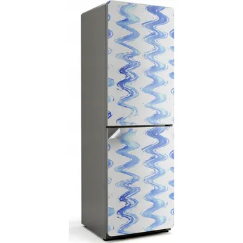 Fototapeta Samolepicí protibublinková nálepka na ledničku Akvarijní vlnité pruhy