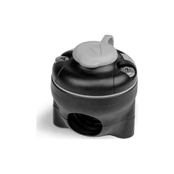 Základna pro držák prutu na zábradlí černá