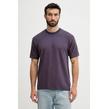 Pánské tričko Bavlněné tričko United Colors of Benetton pánské, tmavomodrá barva, 1195K109V 59X, vel. S