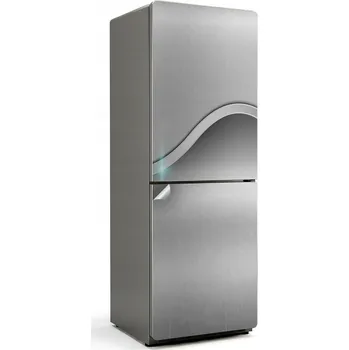 Fototapeta Dekorativní Samolepicí Nálepka na Lednici – Futuristická textura kovu