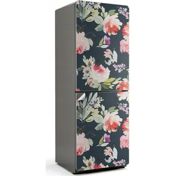 Fototapeta Prémiová Samolepicí na ledničku Květinový vzor ve stylu akvarelu