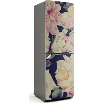 Fototapeta Dekorační Nálepka na Lednici s Realistickým Květinovým Vzorem