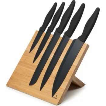 Sada 5 nožů na magnetickém bloku