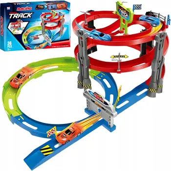 autíčko Závodní dráha pro auta pro děti Pull Back + 2 Auta