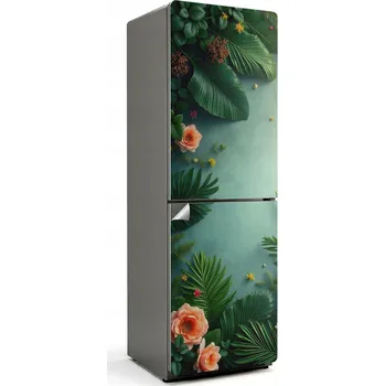 Fototapeta Samolepka Samolepicí na ledničku Květinový vzor s listy