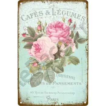 Plechová cedule Plechová retro cedule | zahradní dekorace - 4 , 40 x 30 cm