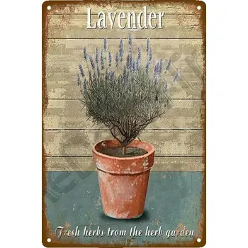 Plechová cedule Plechová retro cedule | zahradní dekorace - 17 , 20 x 30 cm