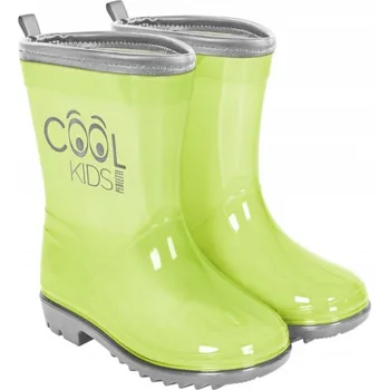 Dívčí holínky Holínky reflexní svítící zelené dětské gumáky 26/27 Perlett