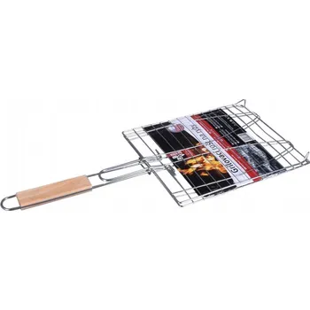 Příslušenství pro gril Maják Rošt 65x26x36cm grilovací na 2 ryby z pochrom.OCEL