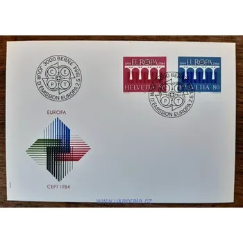 Sběratelství Švýcarsko FDC 1270/1 EUROPA, r. 1984