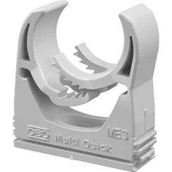 kabelová chránička OBO BETTERMANN Příchytka Multi-Quick 25-32mm, PA, světle šedá 2153734