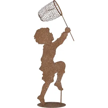 Clayre & Eef - Dekorativní figurka chlapce se síťkou na motýly 5Y1353