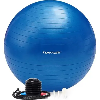 Gymnastický míč Gymnastický míč s pumpičkou TUNTURI zesílený 65 cm Modrý