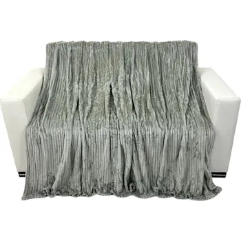 deka Mikroplyšová deka 150 x 220 cm Simple - šedá