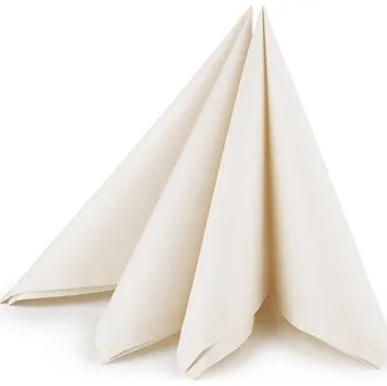 Vánoční dekorace Bavlněný ubrousek 45x45 cm Varianta: 4 (45x45 cm) krémová světlá, Balení: 2 ks