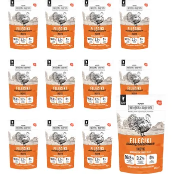 Krmivo pro kočku WIEJSKA ZAGRODA Monoproteinové filetky Krůta – mokré krmivo pro kočky – 12x85g