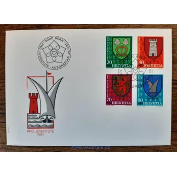 Poštovní známka Švýcarsko FDC 1210/13 "PRO JUVENTUTE" r. 1981