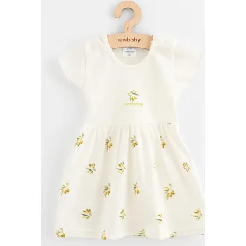 Kojenecké šaty Kojenecké šaty z organické bavlny s krátkým rukávem New Baby Olivy, vel. 68 (4-6m)